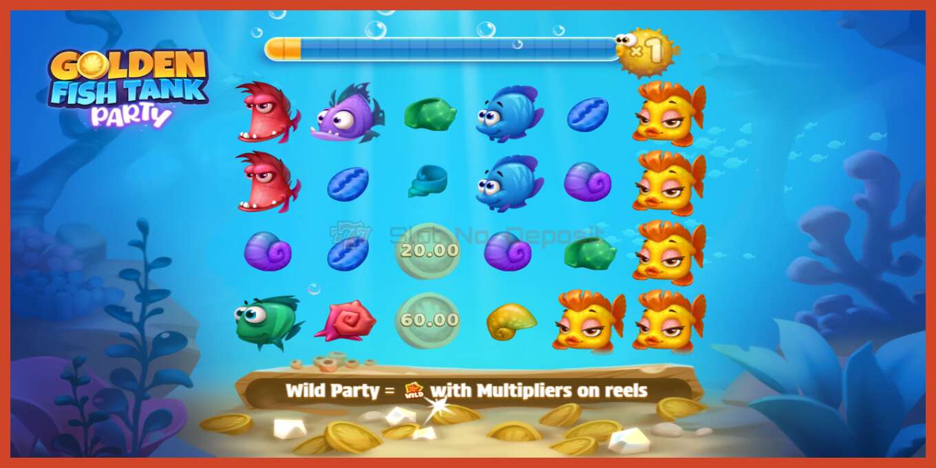 Slot screenshot: Golden Fish Tank Party no deposit, number - 3