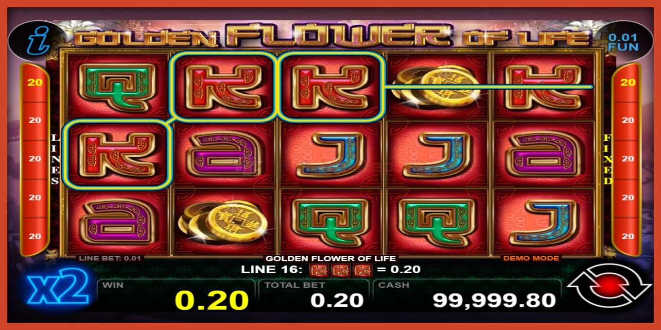 Slot screenshot: Golden Flower of Life no deposit, number - 2