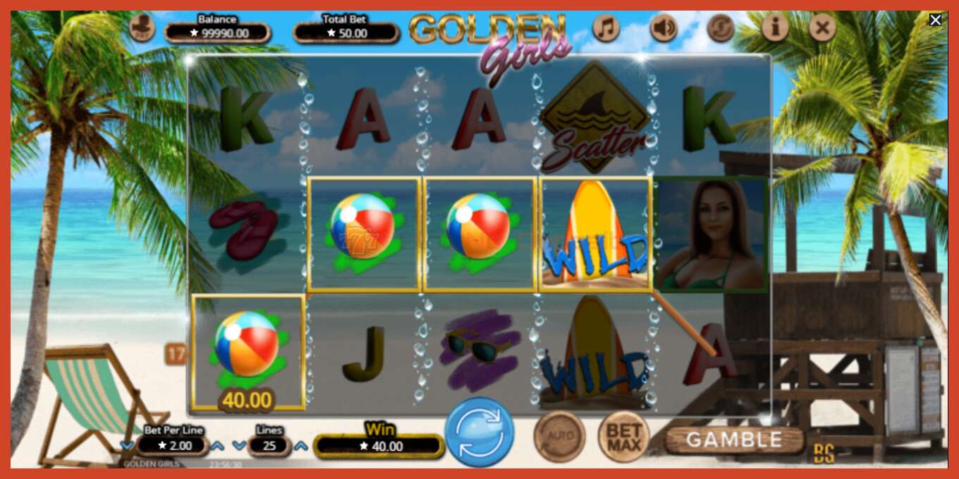 Slot screenshot: Golden Girls no deposit, number - 2