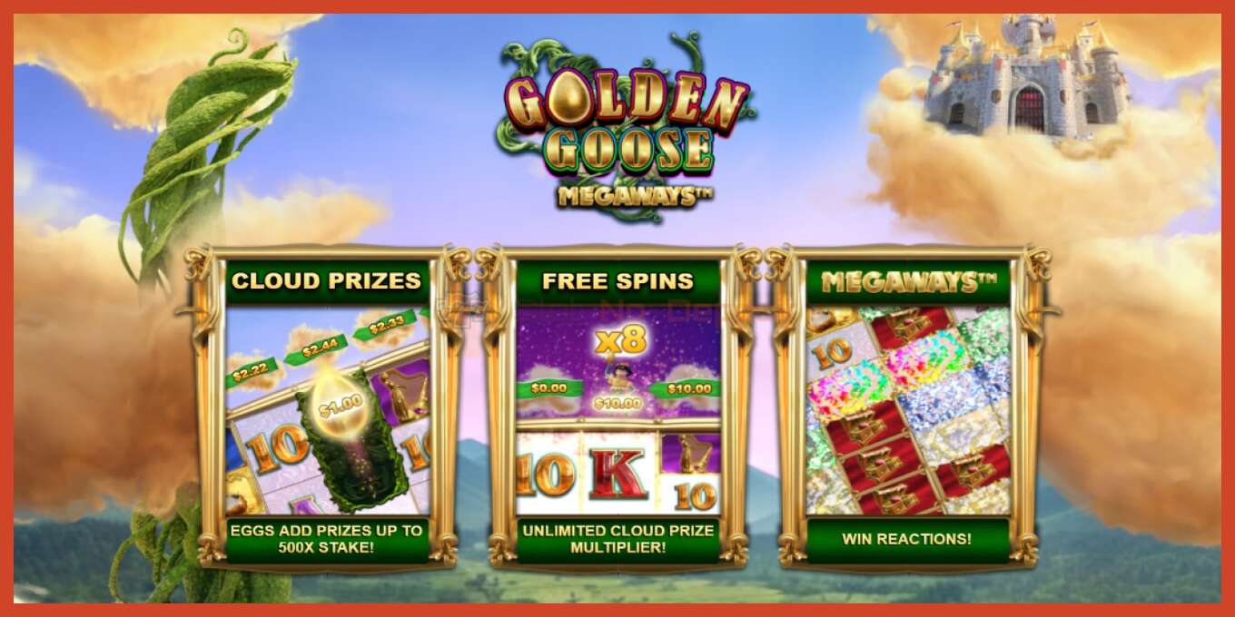 Slot screenshot: Golden Goose Megaways no deposit, number - 3