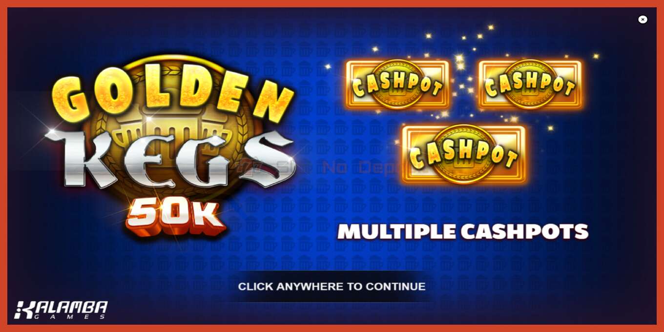 Slot screenshot: Golden Kegs 50K bez depozita, broj - 1