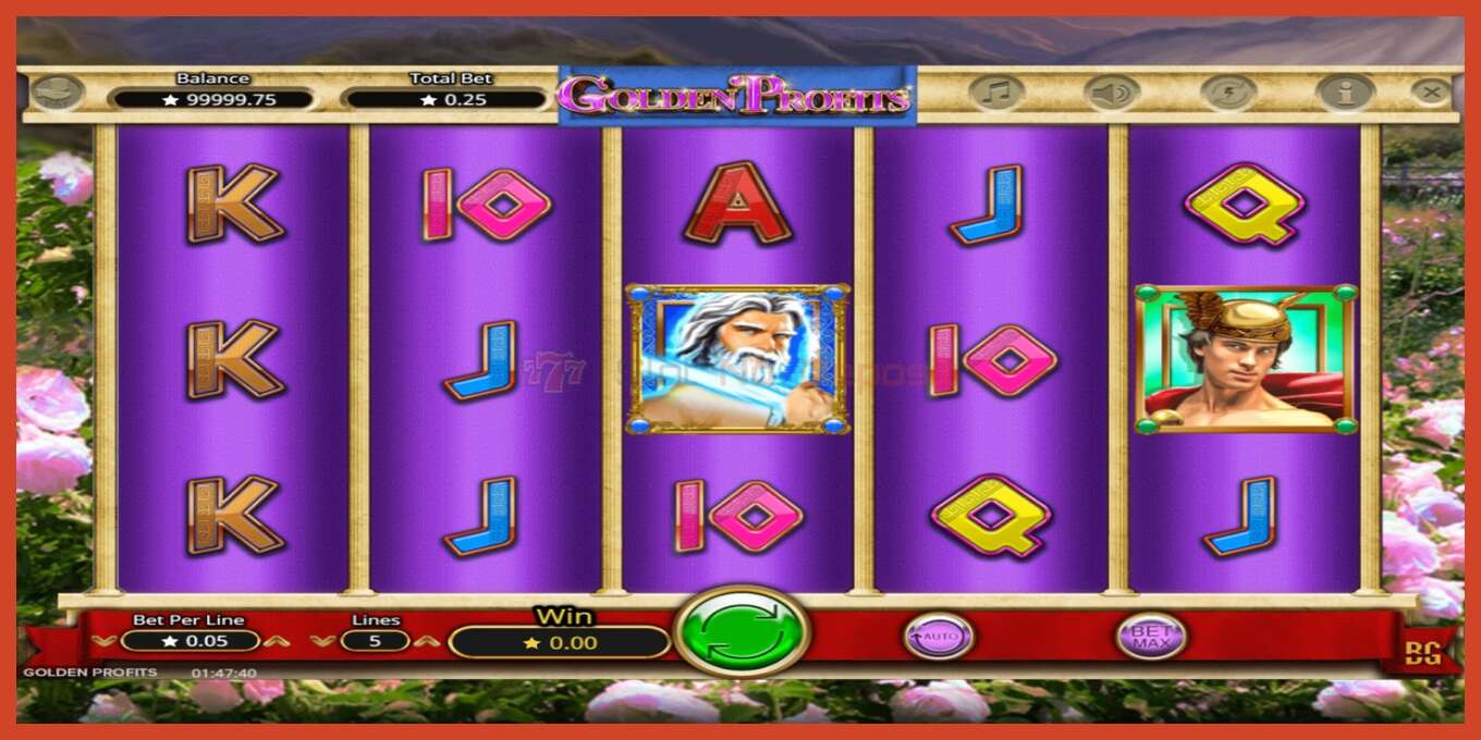 Slot screenshot: Golden Profits no deposit, number - 2