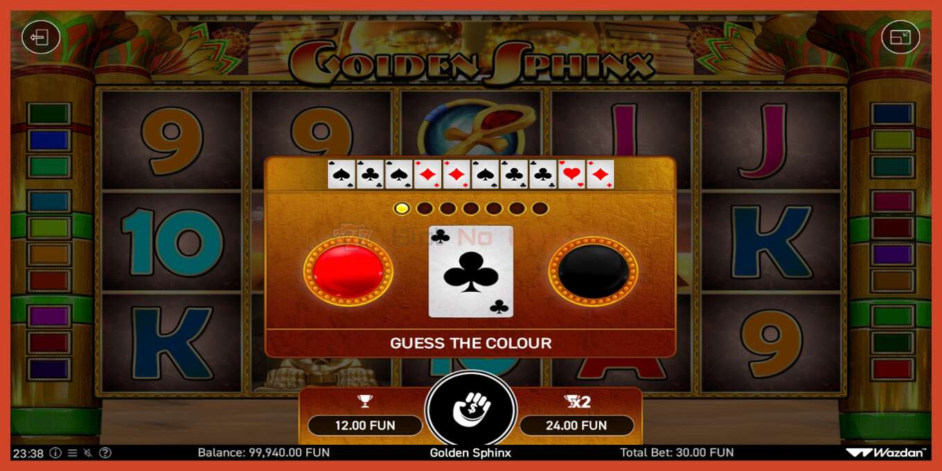 Slot screenshot: Golden Sphinx no deposit, number - 4