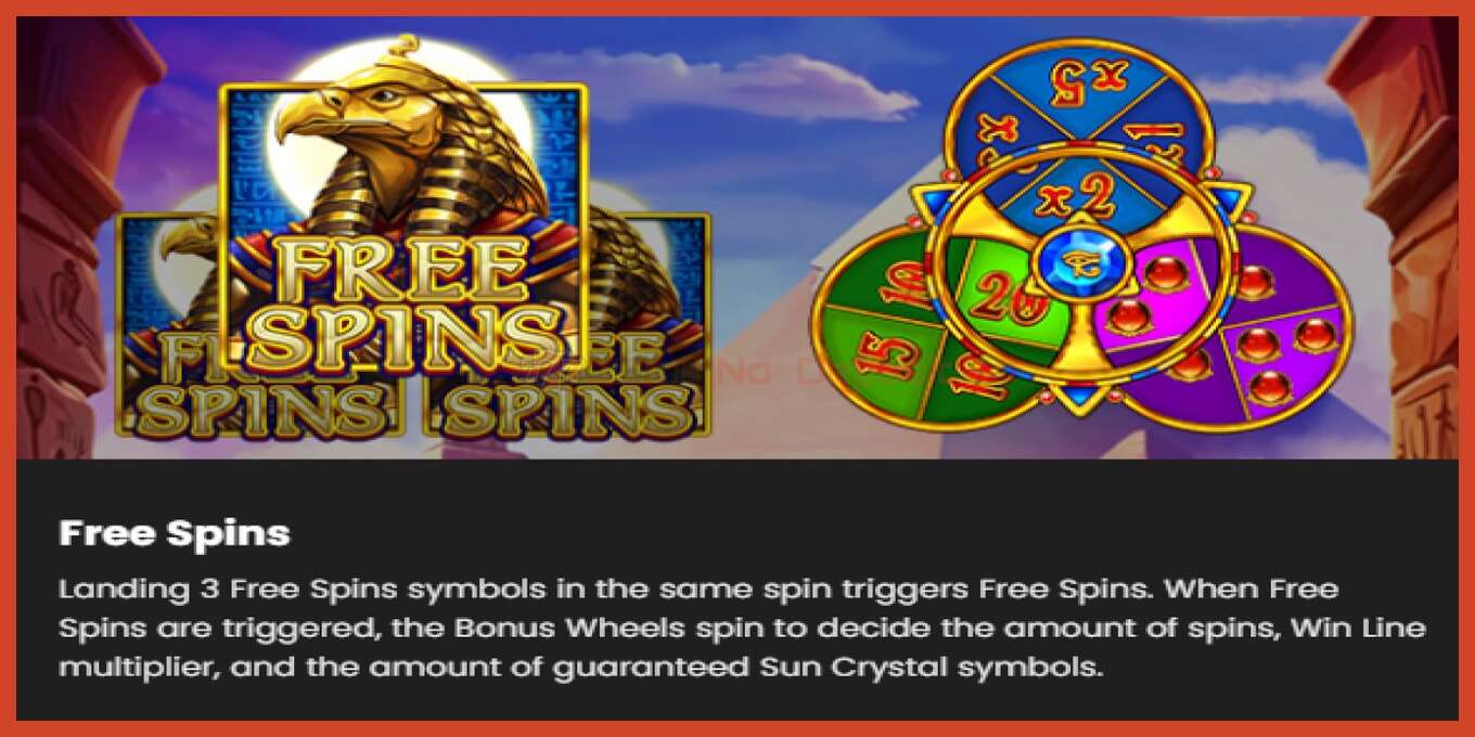 Slot screenshot: Golden Suns: Chain Collect no deposit, number - 6