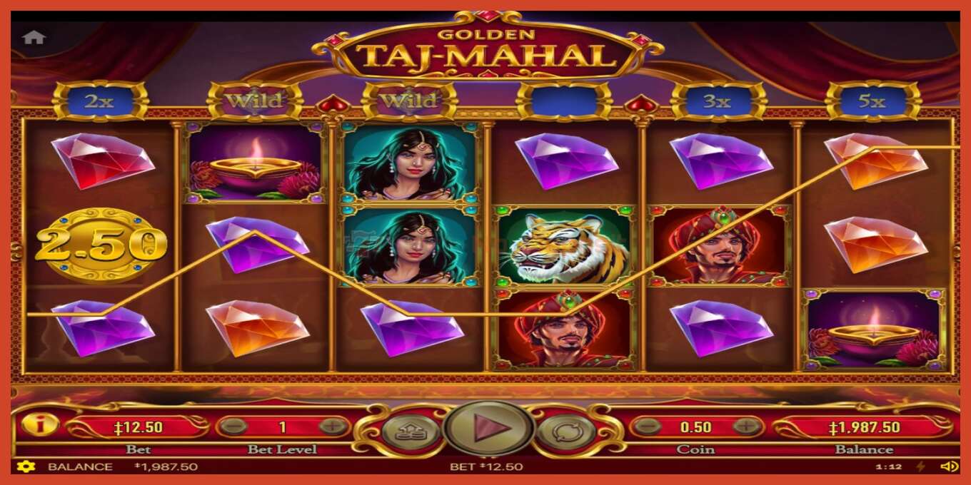 Slot screenshot: Golden Taj Mahal no deposit, number - 2