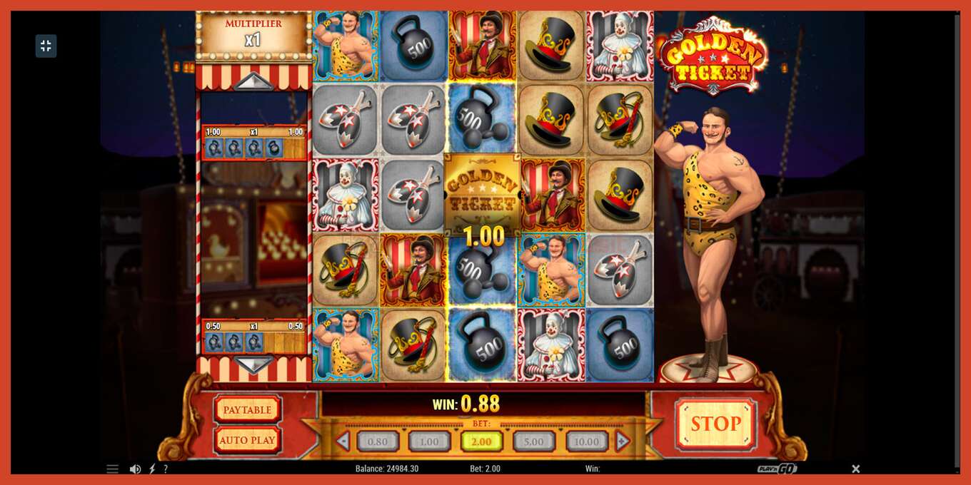 Slot screenshot: Golden Ticket no deposit, number - 2