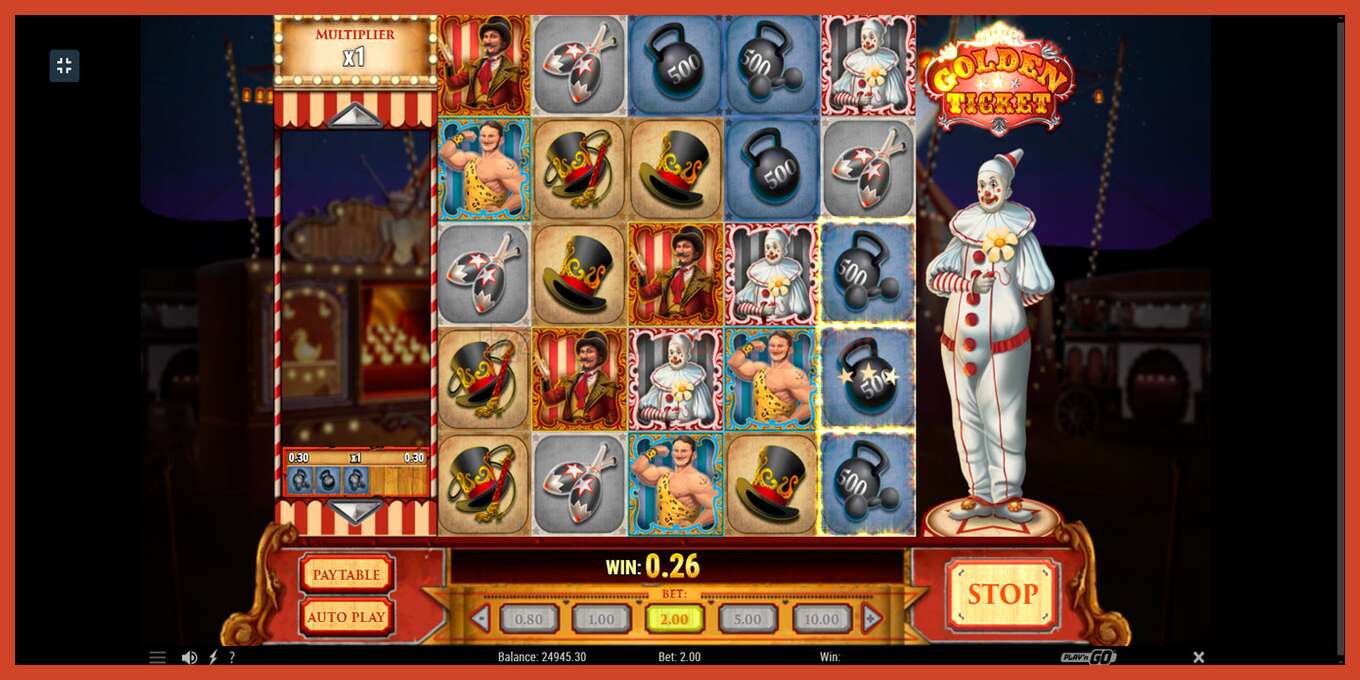 Slot screenshot: Golden Ticket bez depozita, broj - 4