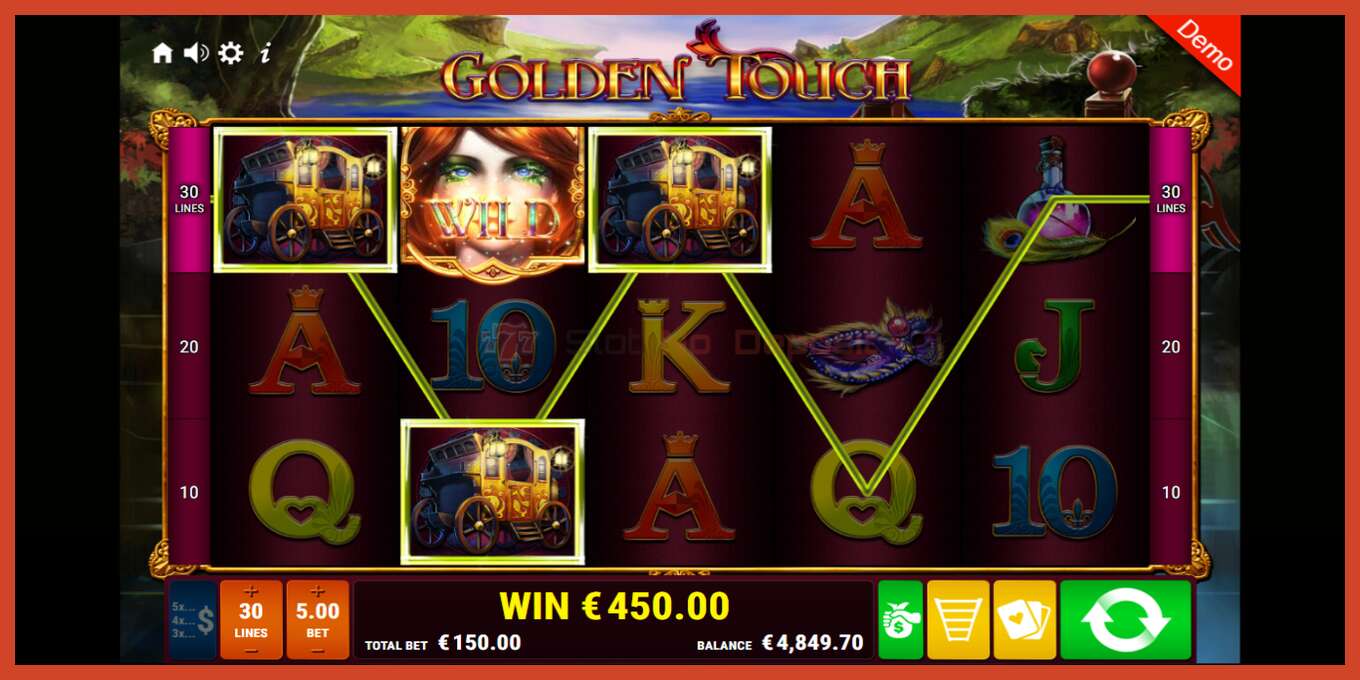 Slot screenshot: Golden Touch no deposit, number - 3