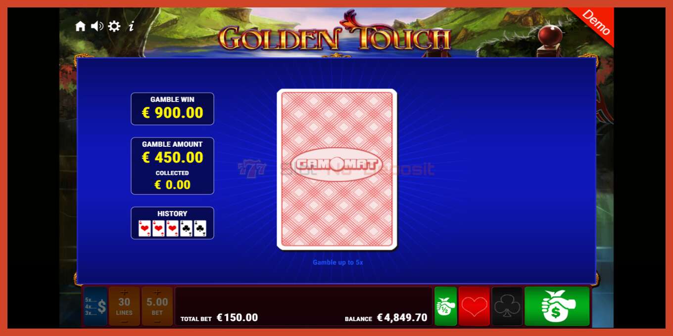 Slot screenshot: Golden Touch no deposit, number - 4