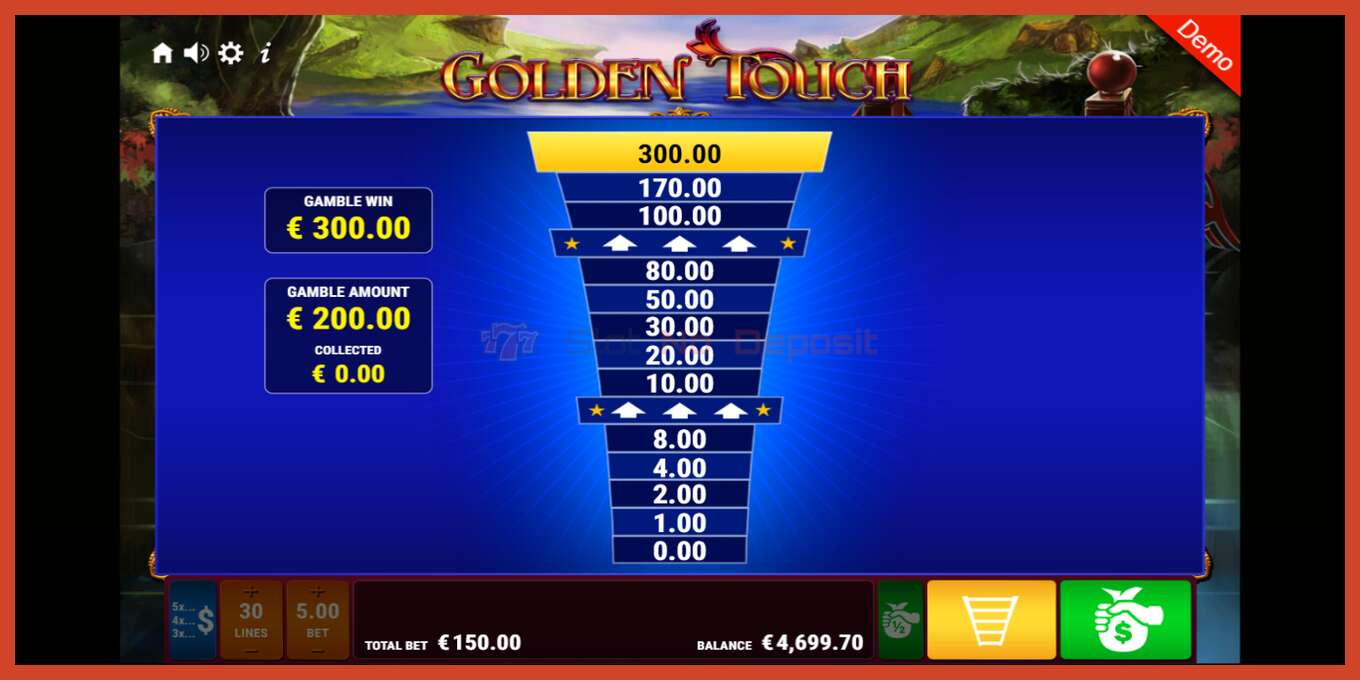 Slot screenshot: Golden Touch no deposit, number - 5