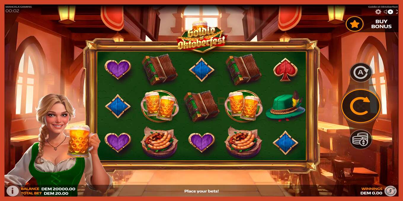 Slot screenshot: Goldie at Oktoberfest bez depozita, broj - 1