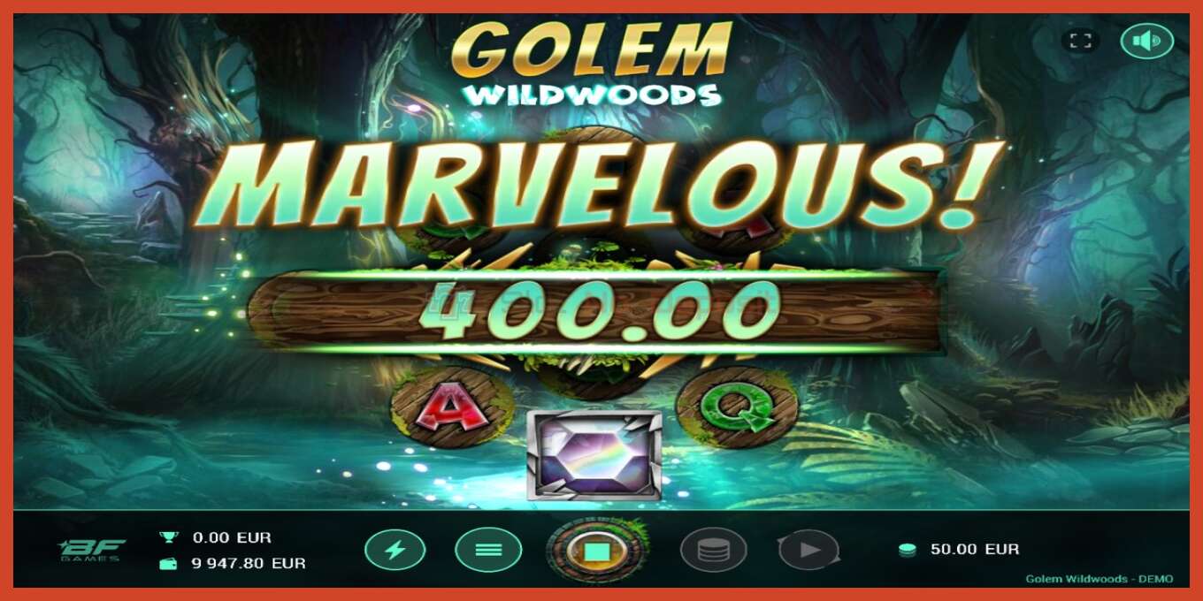 Slot screenshot: Golem Wildwoods no deposit, number - 3