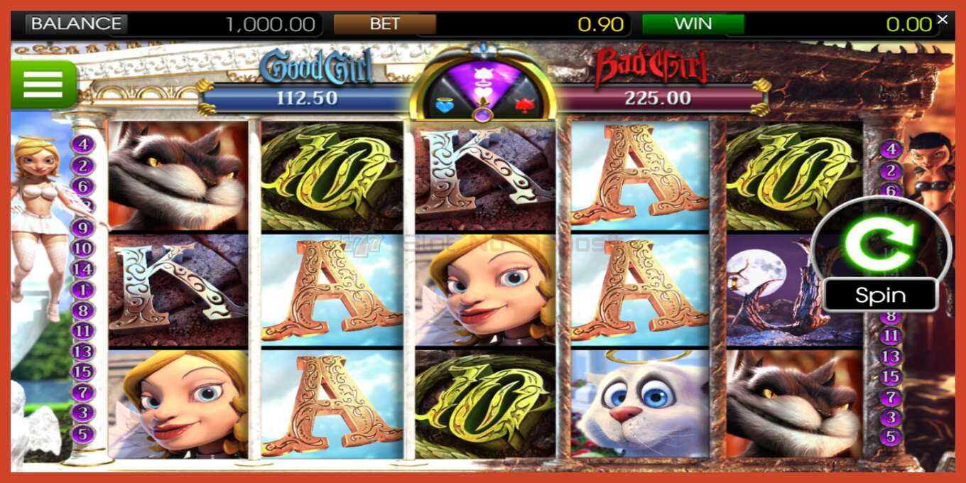 Slot screenshot: Good Girl Bad Girl no deposit, number - 1