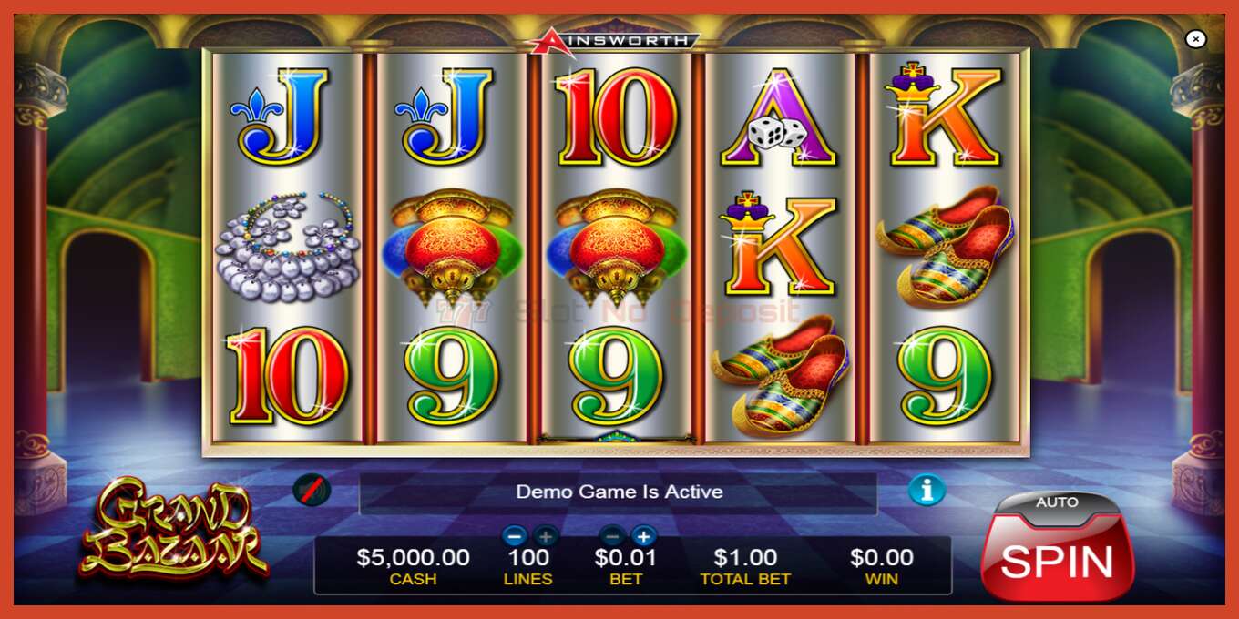 Slot screenshot: Grand Bazaar no deposit, number - 1