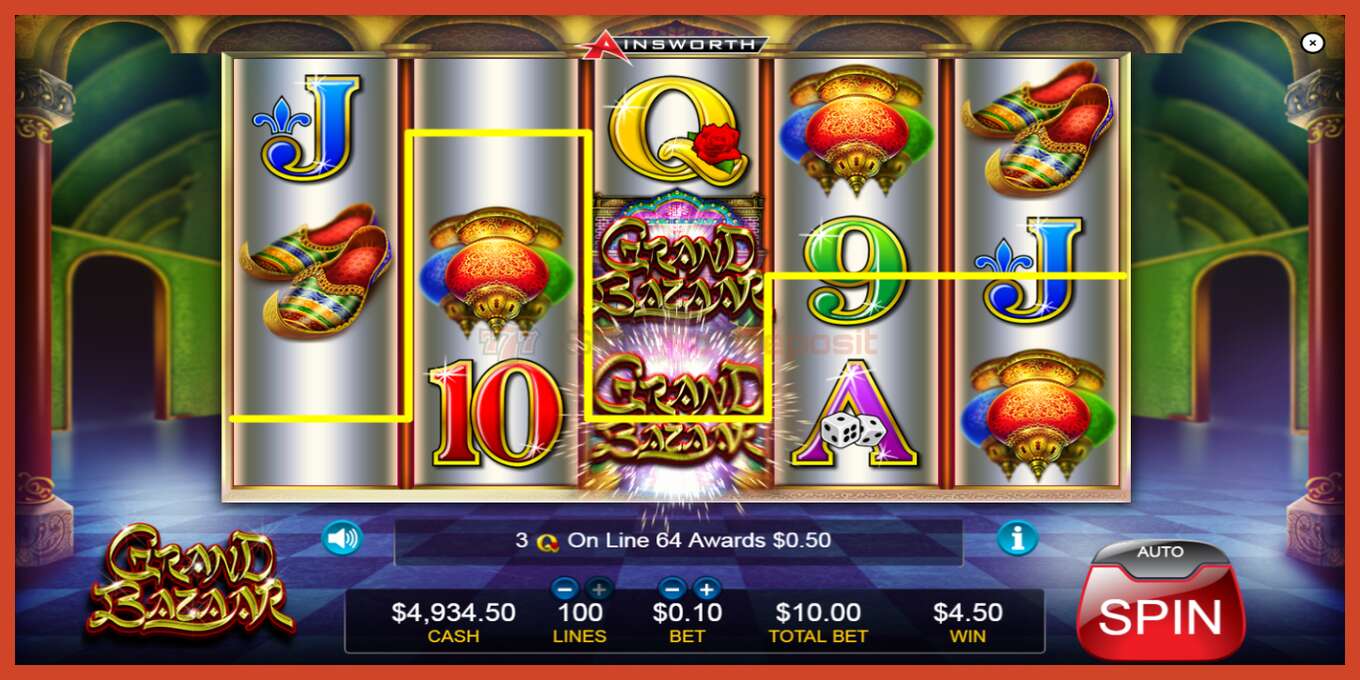 Slot screenshot: Grand Bazaar no deposit, number - 2