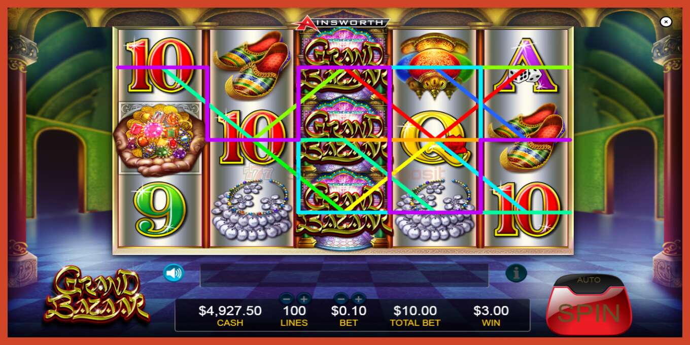 Slot screenshot: Grand Bazaar no deposit, number - 3