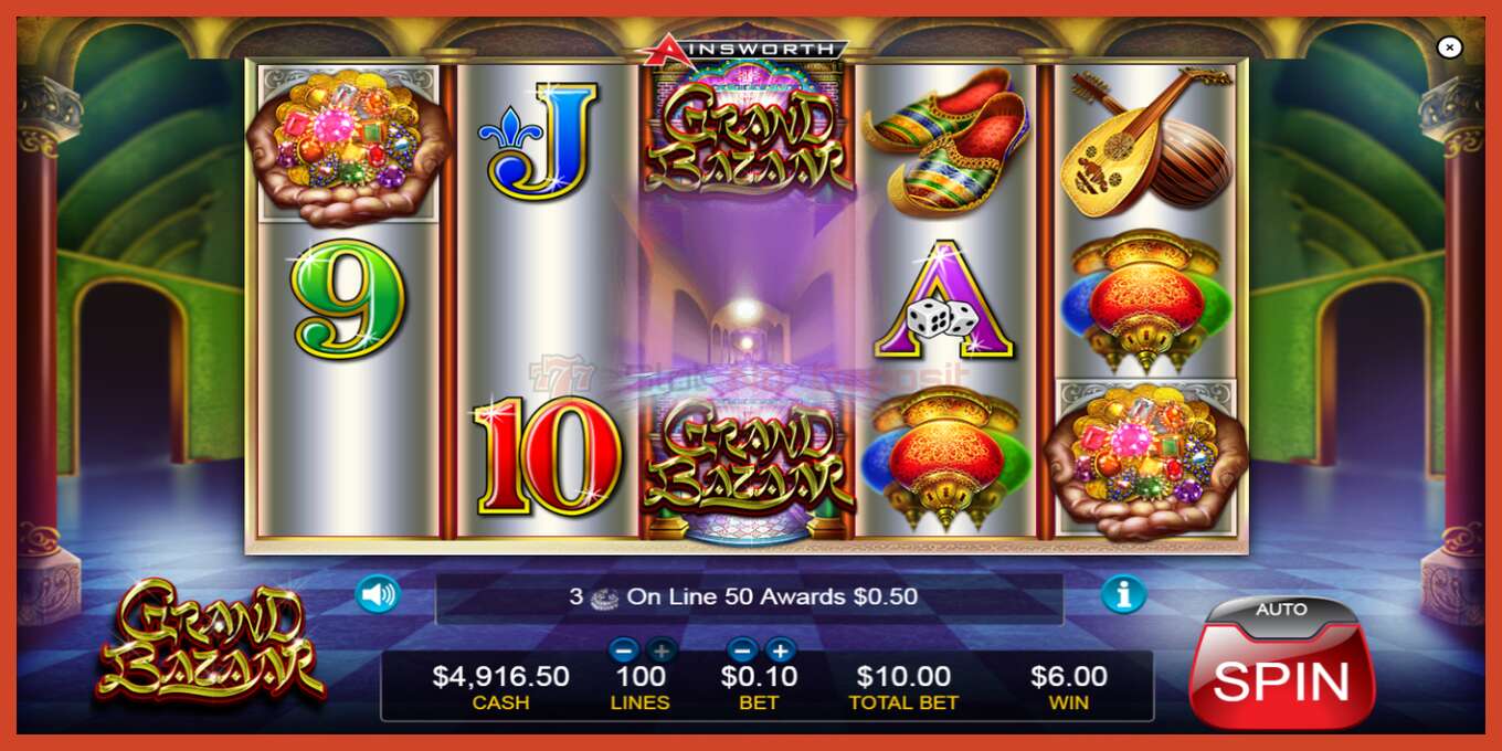 Slot screenshot: Grand Bazaar no deposit, number - 4