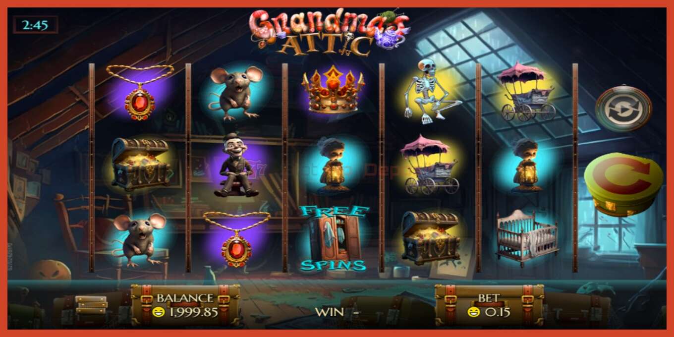 Slot screenshot: Grandma’s Attic no deposit, number - 2