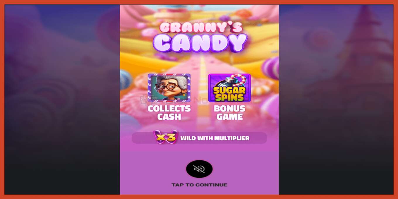 Captura de pantalla de la ranura: Grannys Candy sin deposito, número - 1