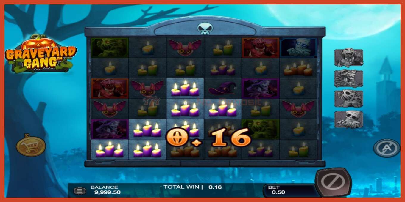 Slot screenshot: Graveyard Gang no deposit, number - 2