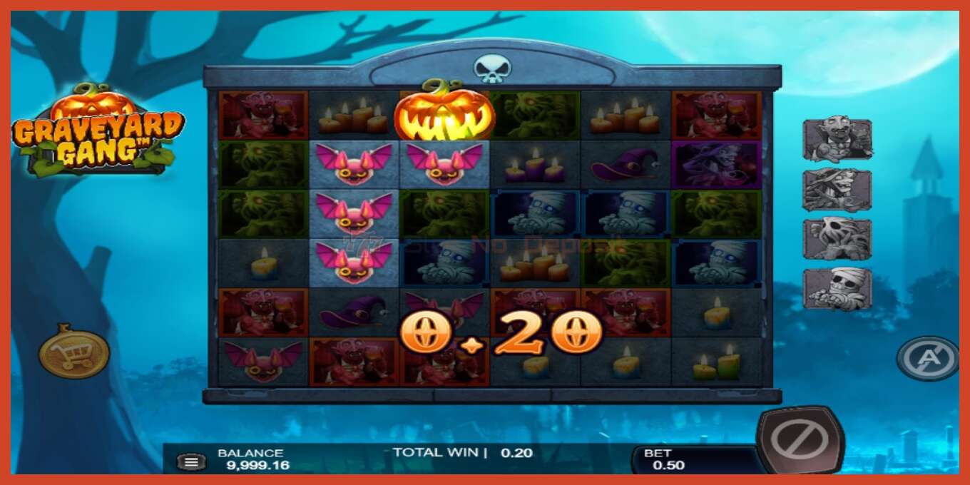 Slot screenshot: Graveyard Gang no deposit, number - 3