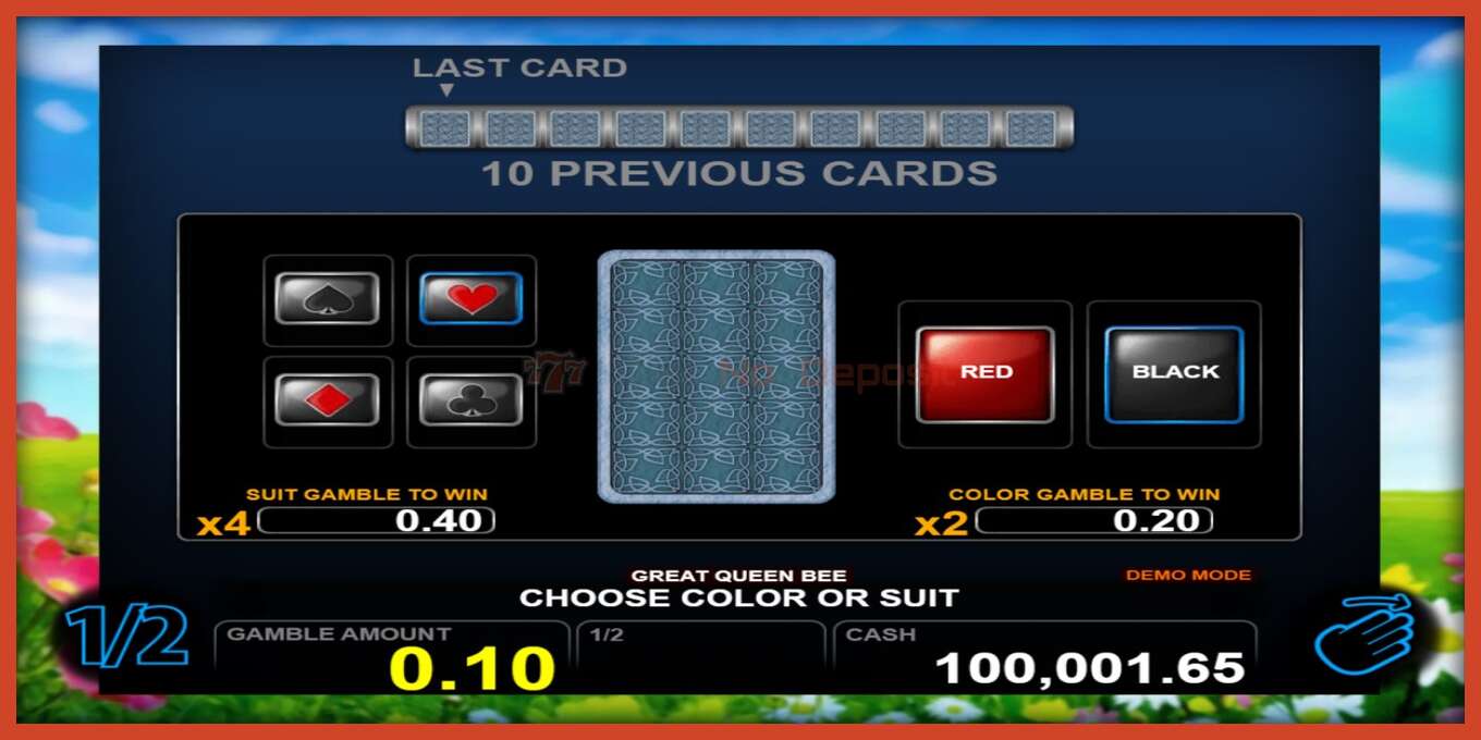 Slot screenshot: Great Queen Bee no deposit, number - 3