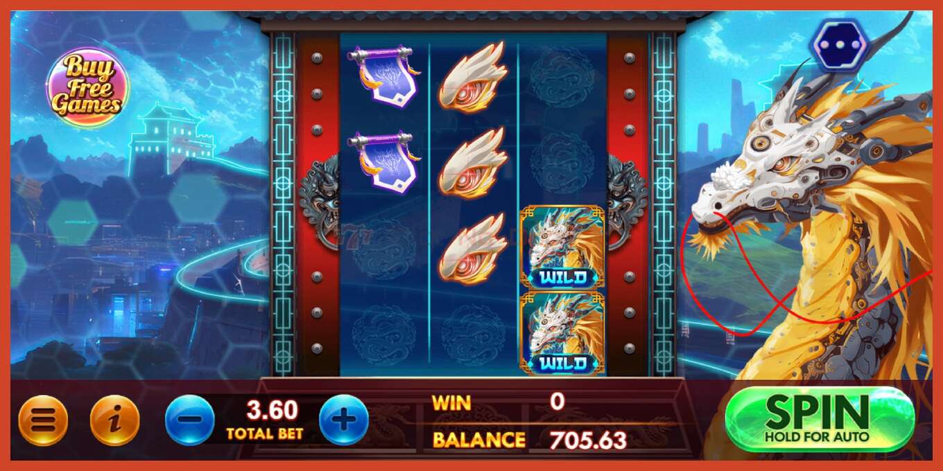 Slot screenshot: Great Wall of Meta Dragon no deposit, number - 2