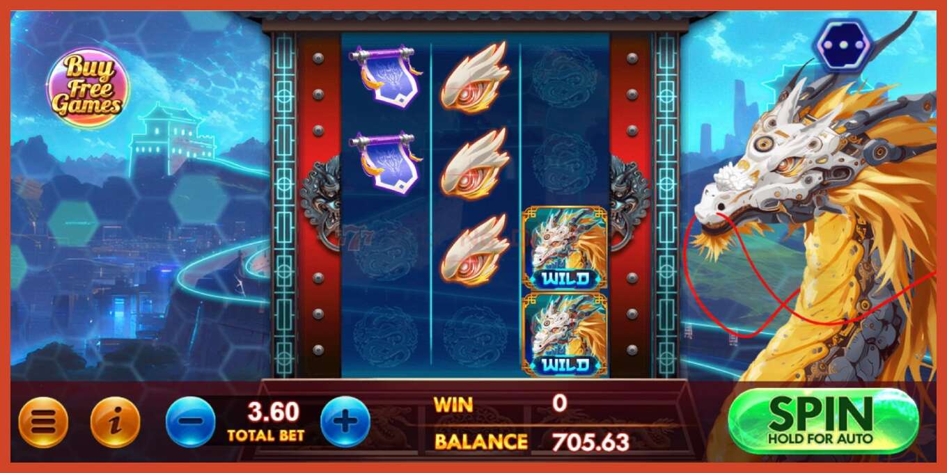 Slot screenshot: Great Wall of Meta Dragon no deposit, number - 3