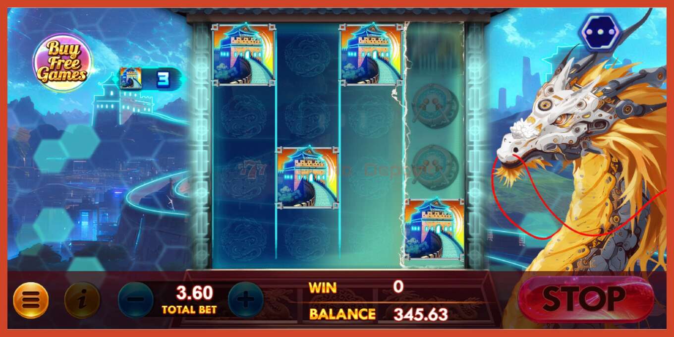 Slot screenshot: Great Wall of Meta Dragon no deposit, number - 4