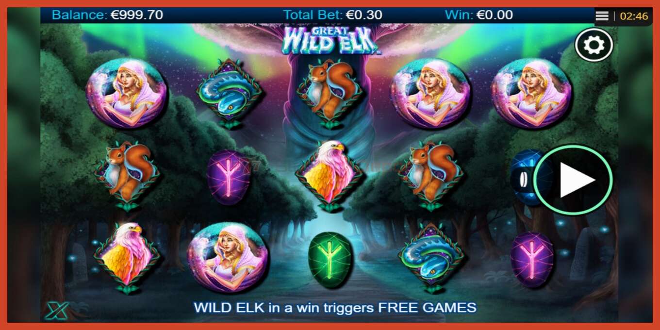 Slot screenshot: Great Wild Elk no deposit, number - 1