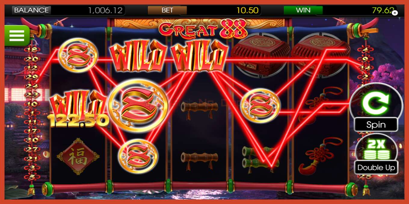 Slot screenshot: Great88 no deposit, number - 2