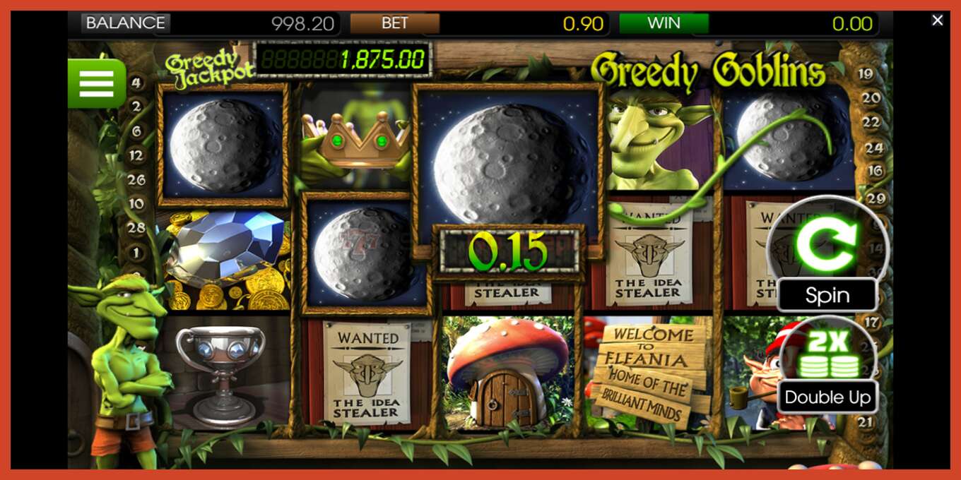 Slot screenshot: Greedy Goblins no deposit, number - 2