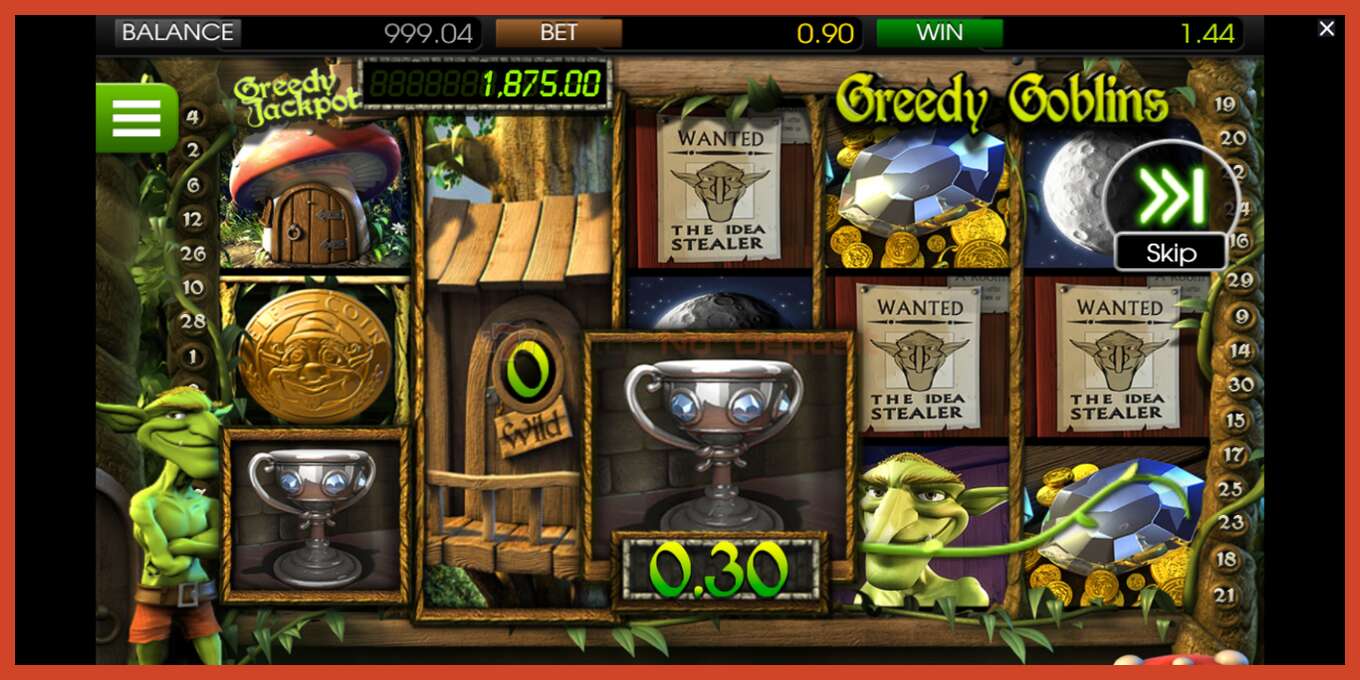 Slot screenshot: Greedy Goblins no deposit, number - 4