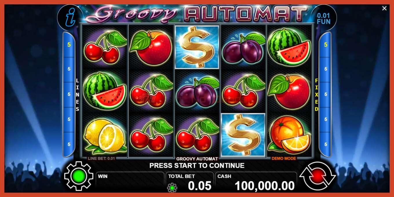 Slot screenshot: Groovy Automat no deposit, number - 1