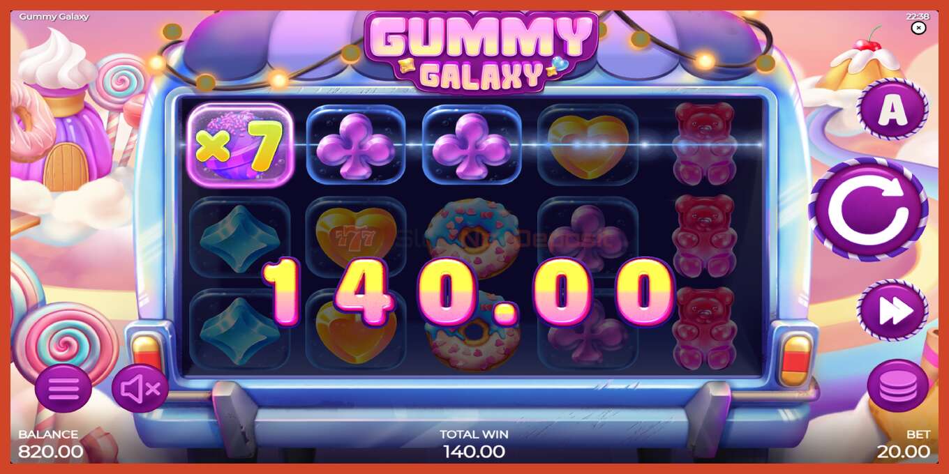 Captură de ecran pentru slot: Gummy Galaxy fara depozit, număr - 3