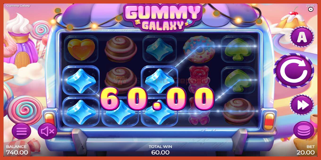 Captură de ecran pentru slot: Gummy Galaxy fara depozit, număr - 4