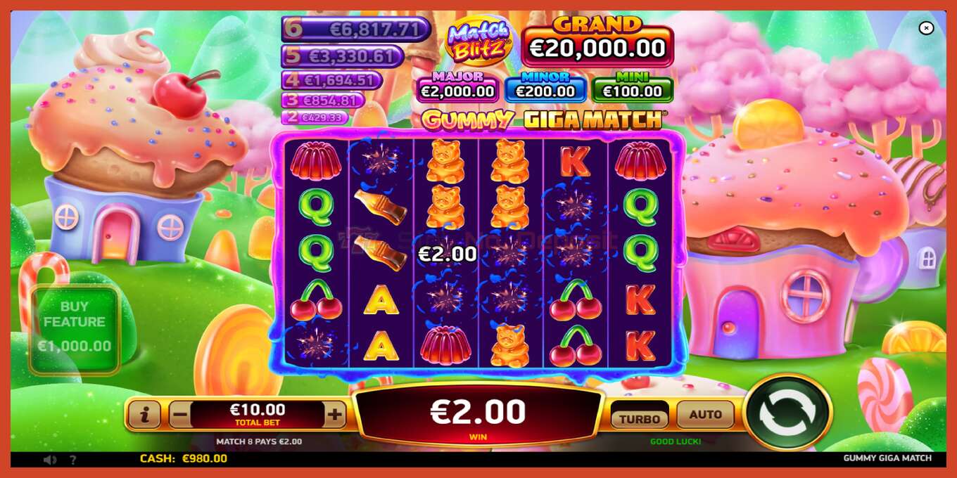 Slot skrinshoti: Gummy Giga Match depozit yoq, raqam - 3