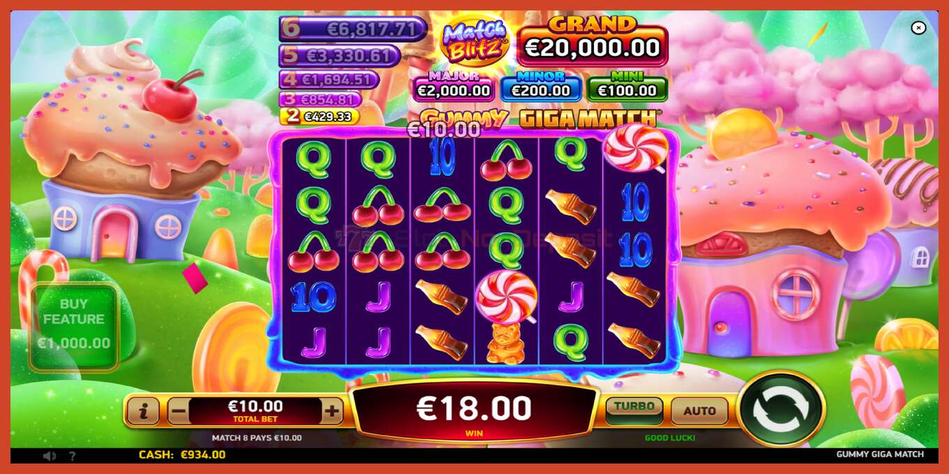 Slot skrinshoti: Gummy Giga Match depozit yoq, raqam - 4