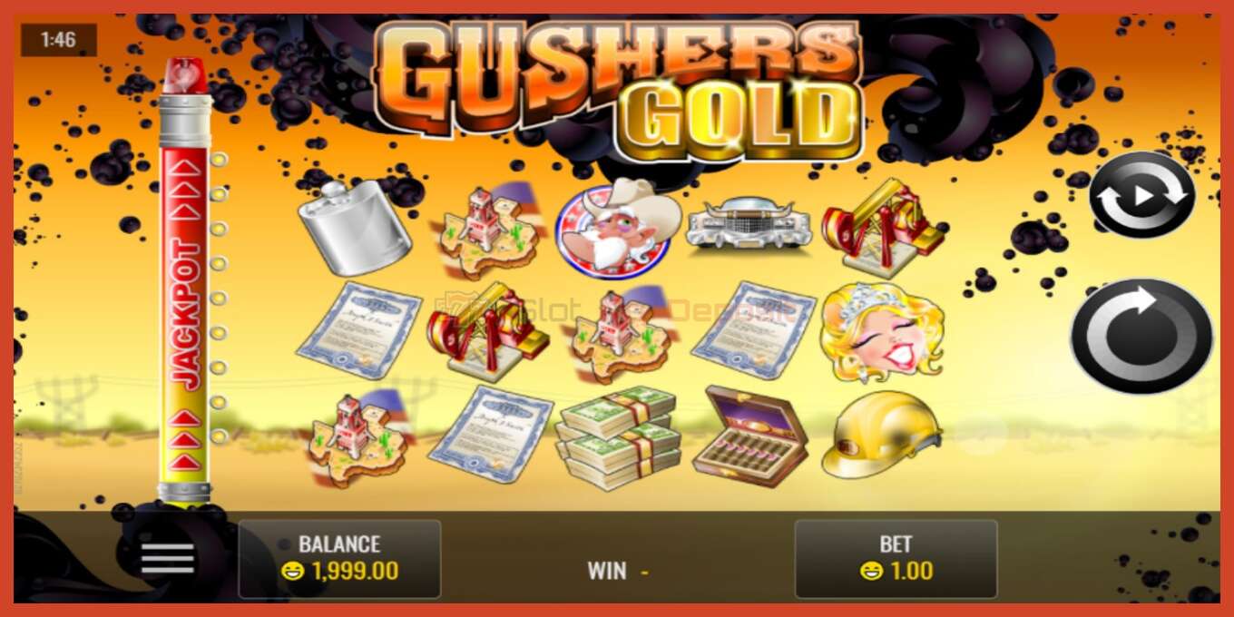 Slot screenshot: Gushers Gold no deposit, number - 1