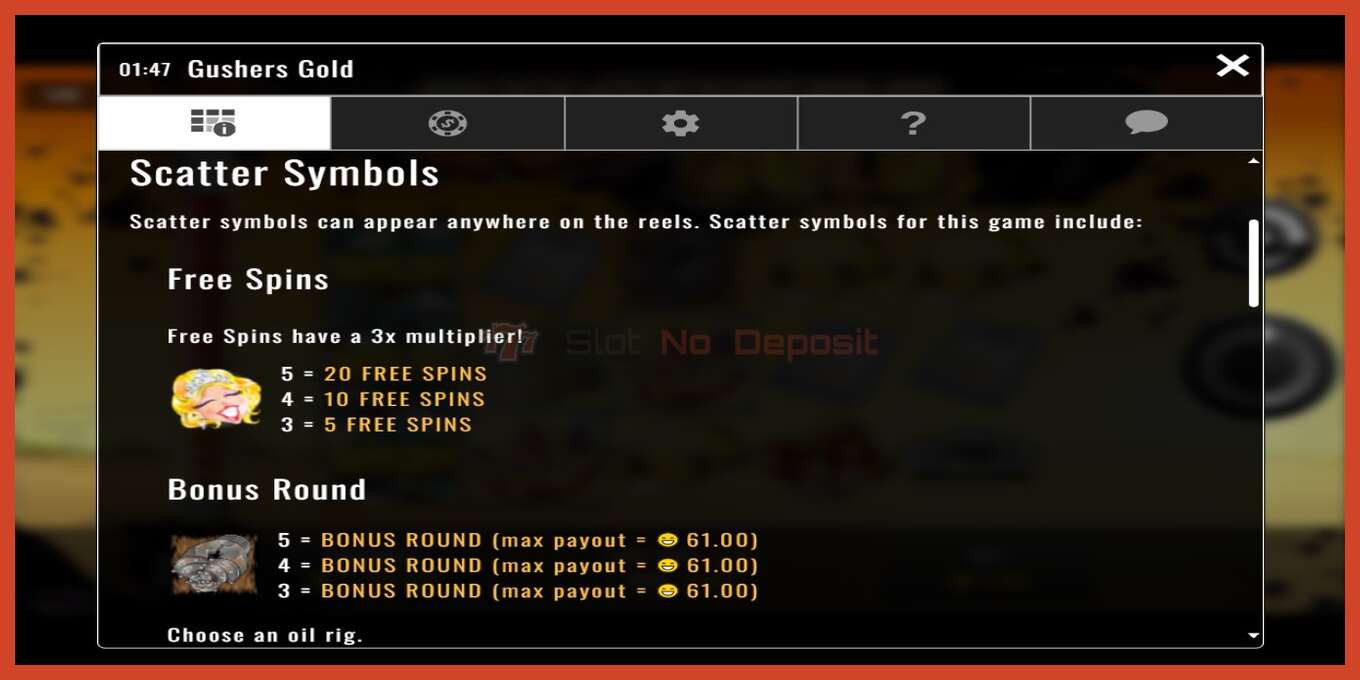 Slot screenshot: Gushers Gold no deposit, number - 3