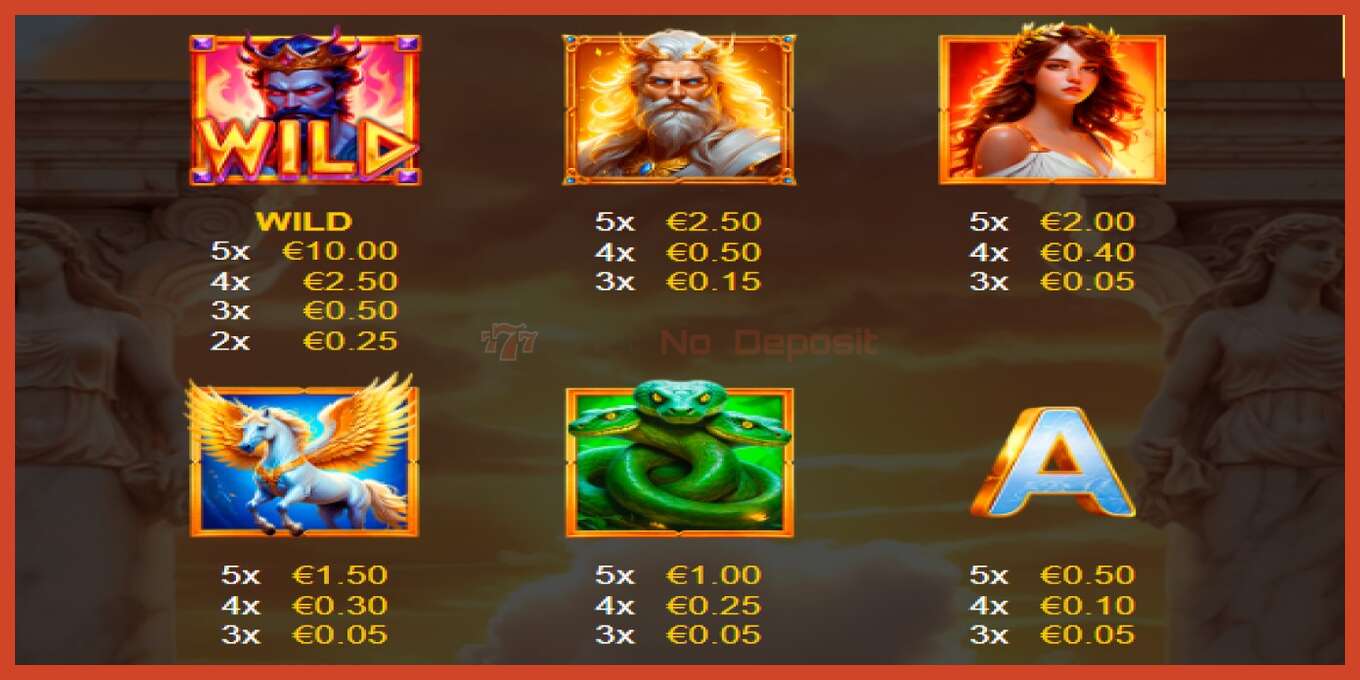 Slot screenshot: Hades Power no deposit, number - 4