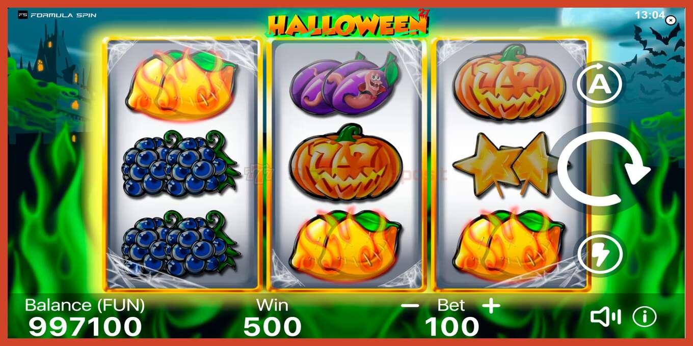 Slot screenshot: Halloween 27 no deposit, number - 4