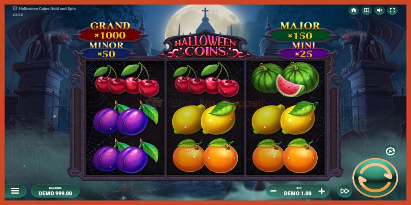 Captura de tela do slot: Halloween Coins Hold and Spin sem depósito, número - 2