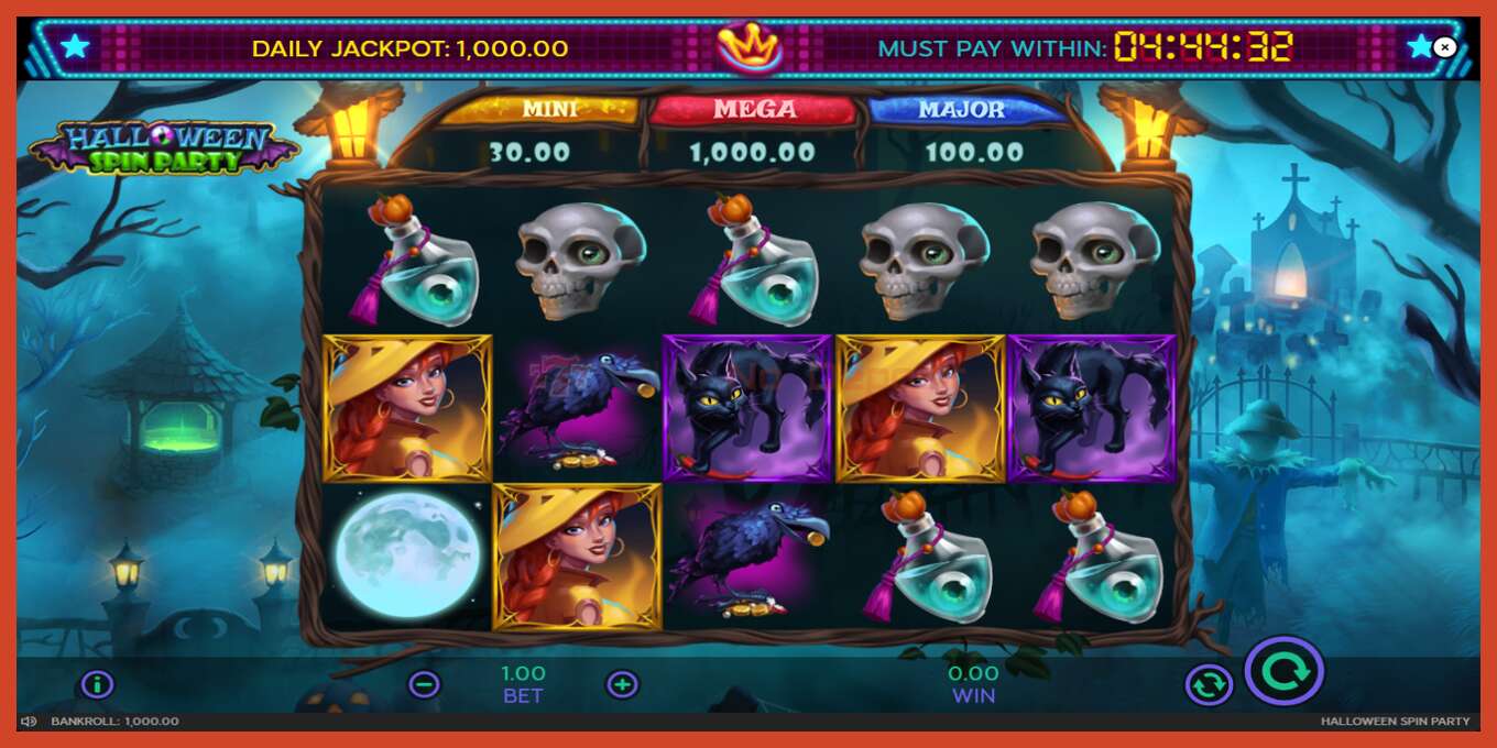 Slot screenshot: Halloween Spin Party no deposit, number - 3