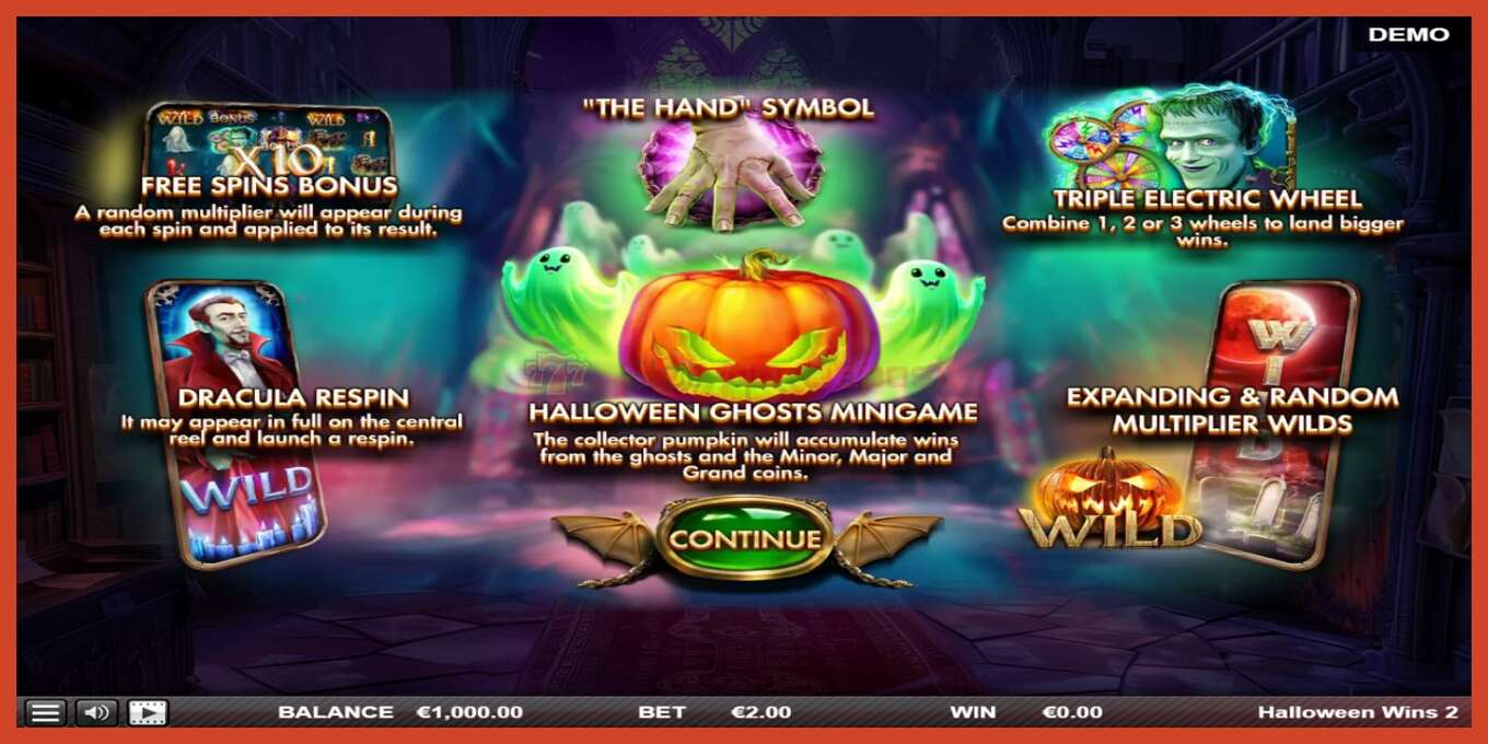 Captură de ecran pentru slot: Halloween Wins 2 fara depozit, număr - 1