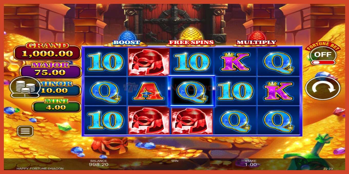 Tangkapan skrin slot: Happy Fortune Dragon tiada deposit, nombor - 2