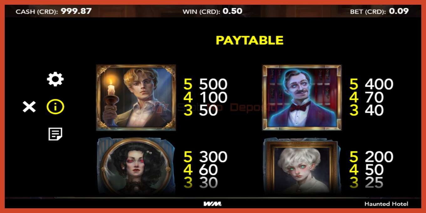 Slot screenshot: Haunted Hotel no deposit, number - 3