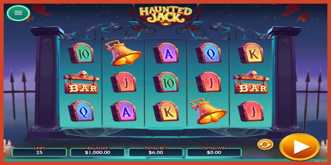 Slot screenshot: Haunted Jack no deposit, number - 1