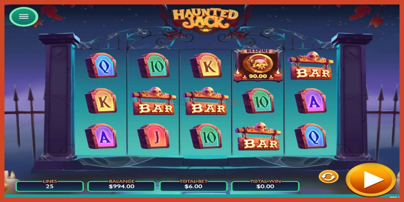 Slot screenshot: Haunted Jack no deposit, number - 2