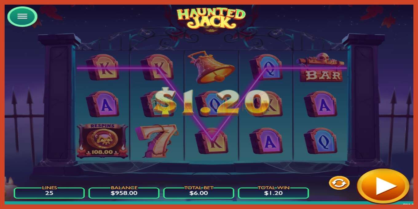 Slot screenshot: Haunted Jack no deposit, number - 3